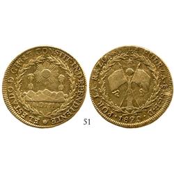 Santiago, Chile, 8 escudos, 1820FD.