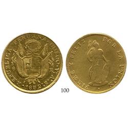 Cuzco, Peru, 8 escudos, 1832VoArSh.