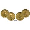 Image 1 : Lot of 2 USA (Philadelphia mint) $5 Eagles, 2007.