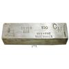 Image 1 : Silver brick, 100 oz troy, 99.9% fine, stamped USS CONSTITUTION.