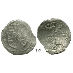 Mexico City, Mexico, cob 8 reales, Philip III, assayer F.