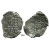 Image 1 : Mexico City, Mexico, cob 8 reales, Philip III, assayer D, Grade 2.