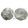 Image 1 : Potosi, Bolivia, cob 8 reales, Philip III, assayer T, Grade 2.