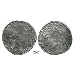 Gelderland, United Netherlands, half "lion" daalder, 1617, scarce.