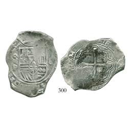 Mexico City, Mexico, cob 8 reales, 1654P.