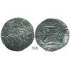 Image 1 : Brazil, 250 reis ("2S0" countermark of 1663 on Lisbon, Portugal, 200 reis of John IV).