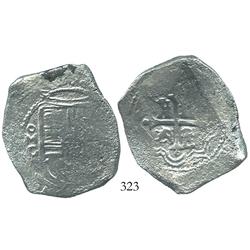 Mexico, cob 8 reales, Philip IV or Charles II, oMG.