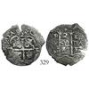 Image 1 : Potosi, Bolivia, cob 2 reales, 1672E.