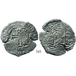 Potosi, Bolivia, cob 8 reales, 1662E.