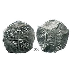 Potosi, Bolivia, cob 8 reales, 1673E.