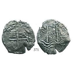 Potosi, Bolivia, cob 8 reales, 1678E.