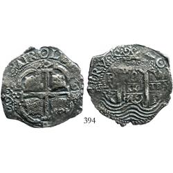 Potosi, Bolivia, cob 8 reales, 1680V.