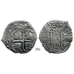 Potosi, Bolivia, cob 8 reales, 1680V.