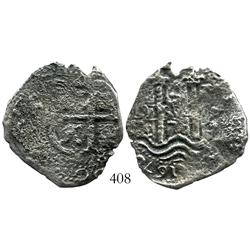 Potosi, Bolivia, cob 4 reales, 1678E.