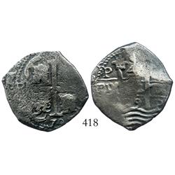 Potosi, Bolivia, cob 4 reales, 1679V.