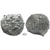 Image 1 : Potosi, Bolivia, cob 4 reales, 1680V.