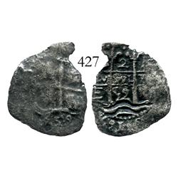 Potosi, Bolivia, cob 2 reales, 1659E.
