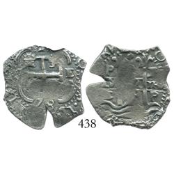 Potosi, Bolivia, cob 2 reales, 1678E.