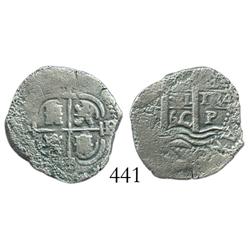 Potosi, Bolivia, cob 1 real, 1660E.