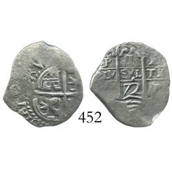 Potosi, Bolivia, cob 1 real, 1672E.