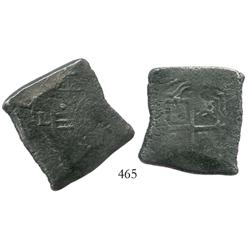 Mexico City, Mexico, cob 8 reales, Charles II, assayer L.