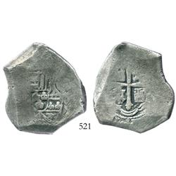 Mexico City, Mexico, cob 8 reales, Philip V, assayer not visible.