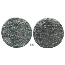 Mexico City, Mexico, pillar 8 reales, (1732-33)(F or MF), rare.