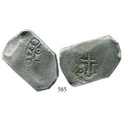 Mexico City, Mexico, cob 8 reales, 1732(F).