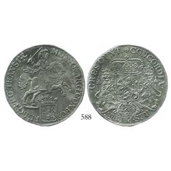 Overijssel, United Netherlands, "rider" ducatoon, 1734, superb.