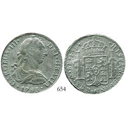 Mexico City, Mexico, bust 8 reales, Charles III, 1783FF.