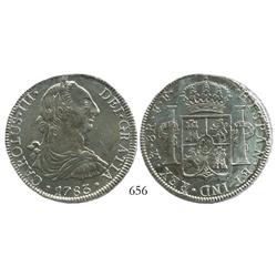 Mexico City, Mexico, bust 8 reales, Charles III, 1783FF.