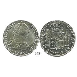 Mexico City, Mexico, bust 8 reales, Charles III, 1783FF.
