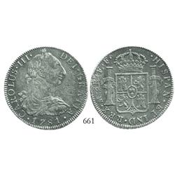 Mexico City, Mexico, bust 8 reales, Charles III, 1781FF.
