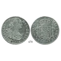 Mexico City, Mexico, bust 8 reales, Charles IV, 1795FM.