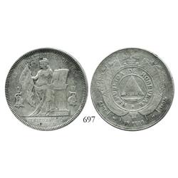 Honduras, 1 peso, 1894/892 (open 4).