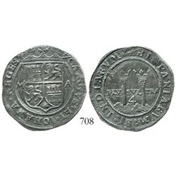 Mexico City, Mexico, 4 reales, Charles-Joanna, "Late Series," M to left, A to right, scarce and choi