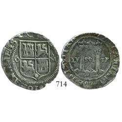 Mexico City, Mexico, 4 reales, Charles-Joanna, "Late Series," O to left, oM to right.