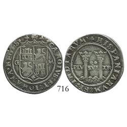 Withdrawn:  Mexico City, Mexico, 2 reales, Charles-Joanna, "Late Series," G to left, M to right.