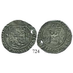 Mexico City, Mexico, 2 reales, Charles-Joanna, "Late Series," oM to left, L/O to right.