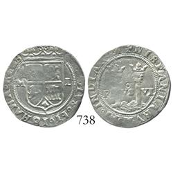 Mexico City, Mexico, 1 real, Charles-Joanna, "Late Series," M to left, L to right.