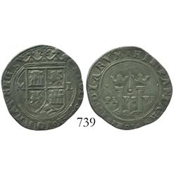 Mexico City, Mexico, 1 real, Charles-Joanna, "Late Series," M to left, L to right.