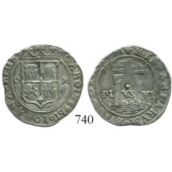 Mexico City, Mexico, 1 real, Charles-Joanna, "Late Series," O to left, M to right.