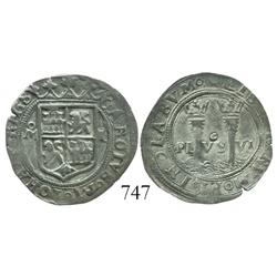 Mexico City, Mexico, 1 real, Charles-Joanna, "Late Series," oM to left, L to right.