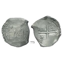 Mexico City, Mexico, cob 8 reales, 1648P.