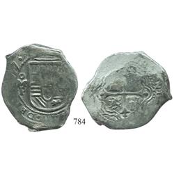 Mexico City, Mexico, cob 8 reales, (16)57P.