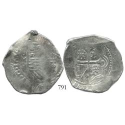 Mexico City, Mexico, cob 8 reales, 1664P, rare.