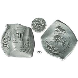 Mexico City, Mexico, cob 8 reales, 1666G, with "Golden Fleece" countermark of Brabant, Spanish Nethe