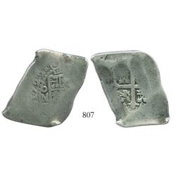 Mexico City, Mexico, cob 8 reales, 1722(J), rare.