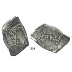 Mexico City, Mexico, cob 8 reales, 1723J, very rare.