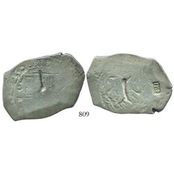 Mexico City, Mexico, cob 8 reales, (1)725D, very rare (possibly Louis I), with Indonesian countermar
